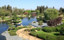 Lake view at SuihoEn (“Garden of Water and Fragrance”) in Van Nuys