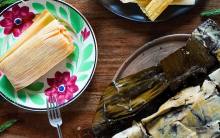 Tamales at Guelaguetza