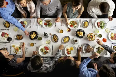 Group dining at Fogo de Chão Brazilian Steakhouse